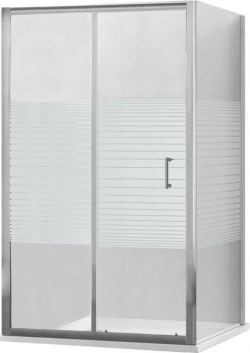 MEXEN APIA sprchový kout 110x80 cm, dekor pruhy, chrom 840-110-080-01-20