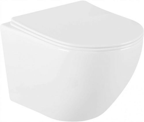 MEXEN Lena Závěsná WC mísa včetně sedátka s slow-slim, duroplast, bílá 30220400