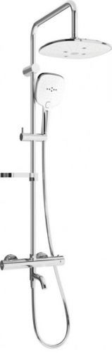 MEXEN KX17 vanový sloup s termostatickou baterií, chrom / bílá 779001791-02