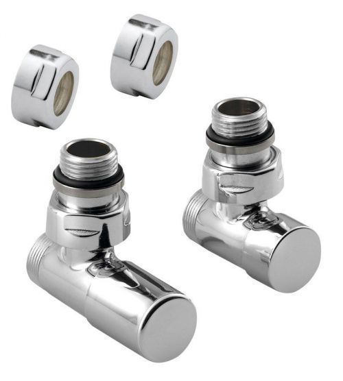 SAPHO COMPACT připojovací sada ventilů ruční rohová, Chrom CP5015S