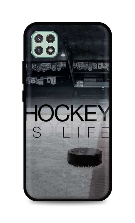 Kryt TopQ Samsung A22 5G silikon Hockey Is Life 61282