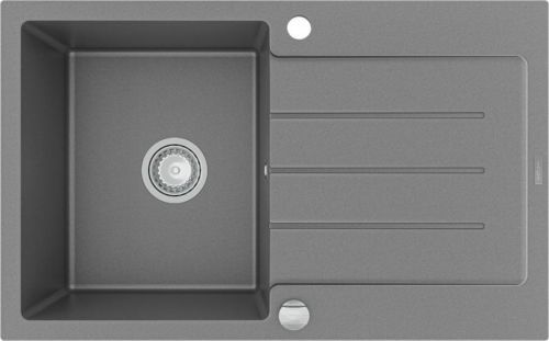 MEXEN Bruno granitový dřez 1 s odkapávačem 900x500 mm, šedá 6513791010-71