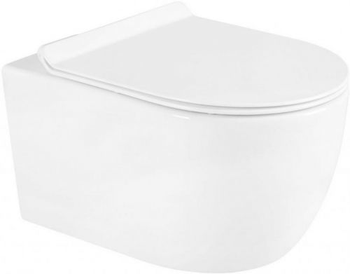 MEXEN Carmen Závěsná WC mísa včetně sedátka s slow-slim, duroplast, bílá 30880100