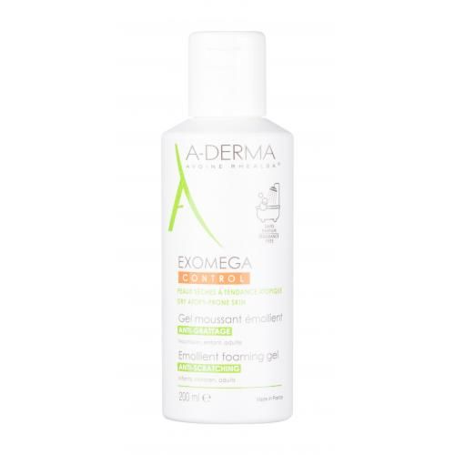 A-Derma Exomega Control Emollient Foaming Gel 200 ml šetrný pěnivý gel pro suchou pokožku se sklonem k atopii unisex