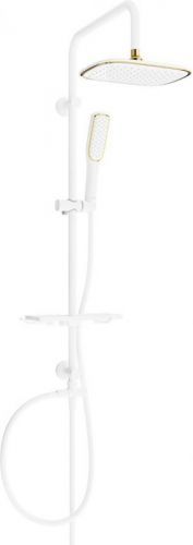 MEXEN Sprchový sloup T49 bílá / zlatá 798494993-25