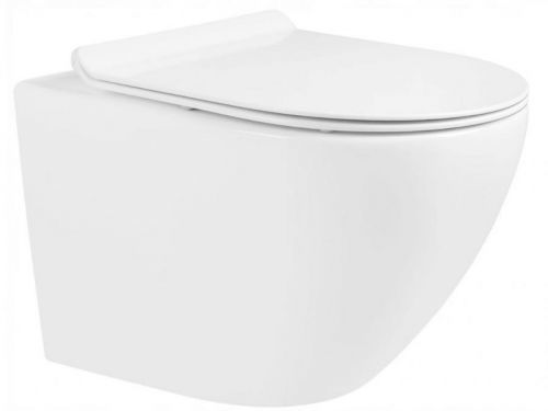 MEXEN Lena Závěsná WC mísa včetně sedátka s slow-slim, duroplast, bílá 30220100