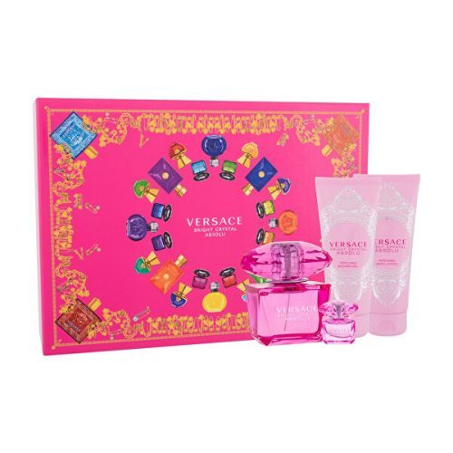 Versace Bright Crystal Absolu - EDP 90 ml + tělové mléko 100 ml + sprchový gel 100 ml + EDP 5 ml