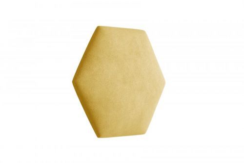 Eka Čalouněný panel Hexagon Trinity 40,5 cm x 35,3 cm - Žlutá 2318