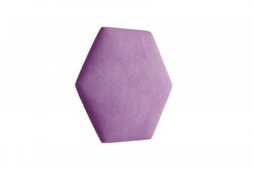 Eka Čalouněný panel Hexagon Trinity 40,5 cm x 35,3 cm - Fialová 2311