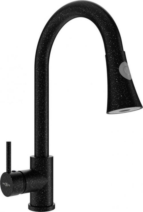 MEXEN Elia Dřezová baterie, černá (kropenatá) 670101-76