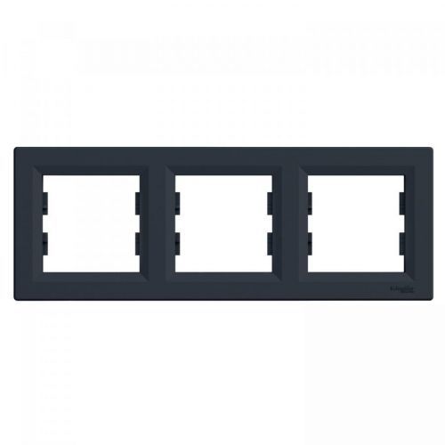 Rámeček Schneider Asfora trojnásobný antracit