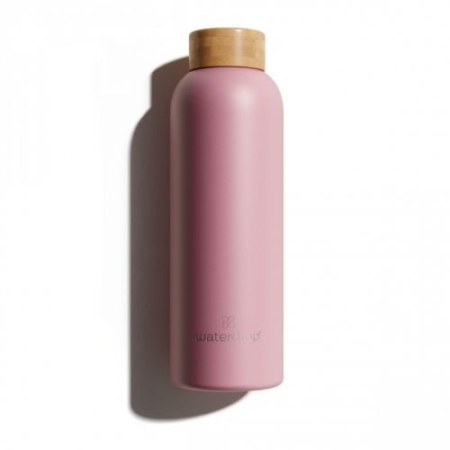 Waterdrop® Waterdrop® skleněná lahev design PASTEL PINK MATT láhev 600 ml