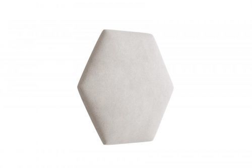 Eka Čalouněný panel Hexagon Trinity 40,5 cm x 35,3 cm -  Krémová bílá 2301