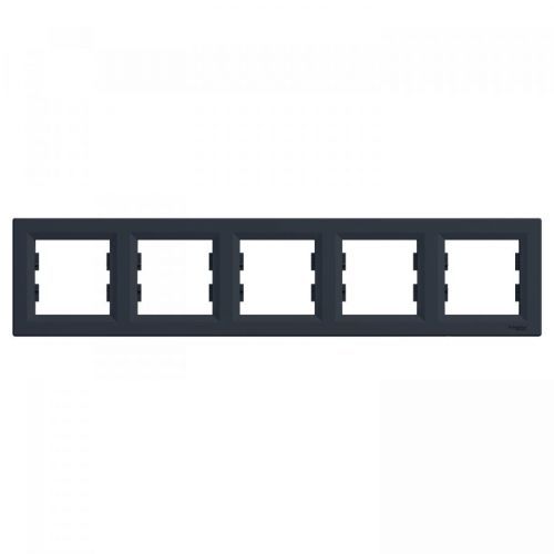 Rámeček Schneider Asfora pětinásobný antracit