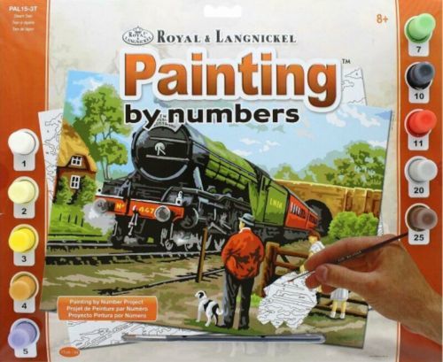 Royal & Langnickel Malování podle čísel Vlaková stanice