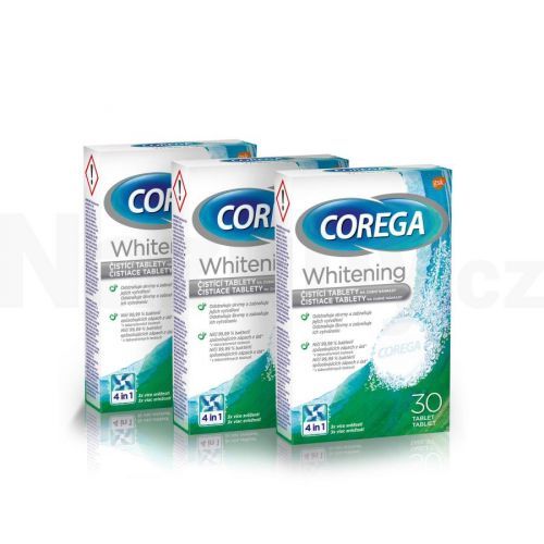 Corega Whitening tabs 3x30 ks