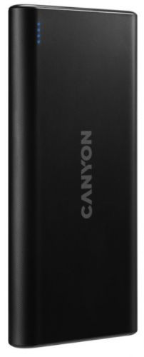 CANYON powerbanka PB-106B,10000mAh Li-poly,Input 5V/2A (Micro-USB/USB-C),Output 5V/2.1A (2xUSB-A),černá