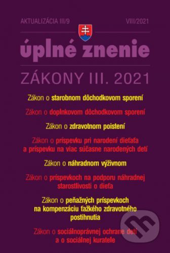 Aktualizácia III/9 - Sociálne zabezpečenia - Poradca s.r.o.