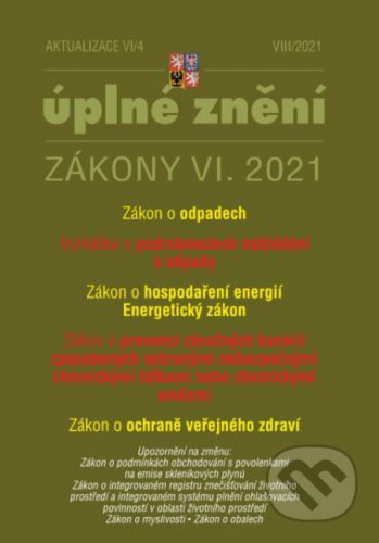 Aktualizace VI/4 – Zákon o odpadech - Poradce s.r.o.