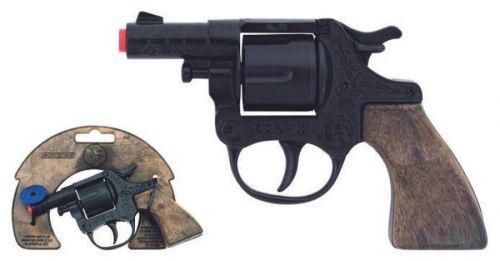 Alltoys Gonher Policejní revolver kovový černý 8 ran