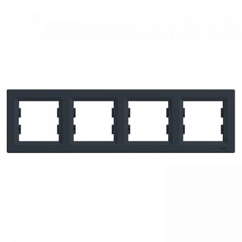 Rámeček Schneider Asfora čtyřnásobný antracit