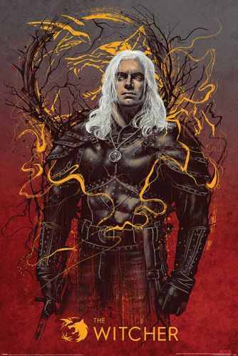 PYRAMID INTERNATIONAL Plakát, Obraz - The Witcher - Geralt the White Wolf, (61 x 91.5 cm)
