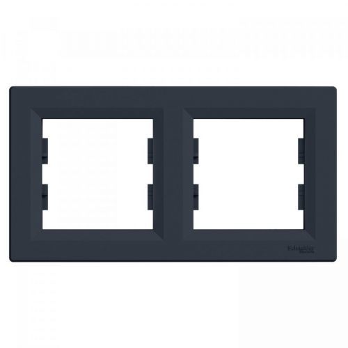 Rámeček Schneider Asfora dvojnásobný antracit