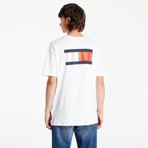 Tommy Jeans Vintage Flag Print Tee Off White EUR 54