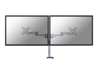 NewStar FPMA-D935DG - Nastavitelné rameno pro 2 LCD displeje - stříbrná - velikost obrazovky: 10