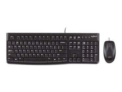 Logitech Desktop MK120 - Klávesnice a sada myši - USB - němčina