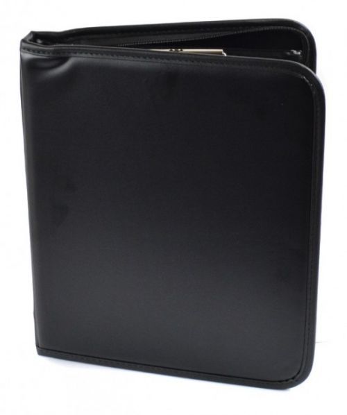 Portfolio A4 - kroužkové černá koženka A4535