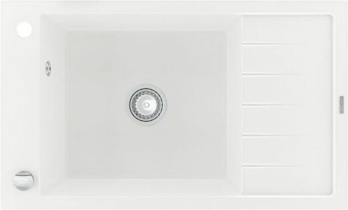 MEXEN Elias granitový dřez 1 mísa dřez s vypouštěním krátký Board 795x480 mm, bílá 6511791005-20