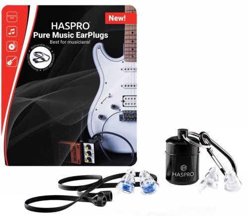 Haspro Pure Music špunty do uší pro muzikanty, modré S/M 2 páry