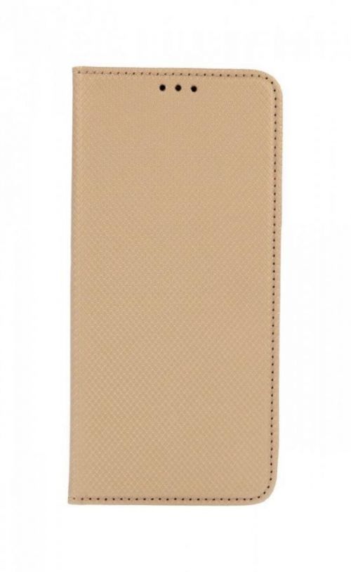 Pouzdro TopQ Xiaomi Poco F3 Smart Magnet knížkové zlaté 61601