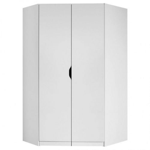 Rohová Šatní Skříň White