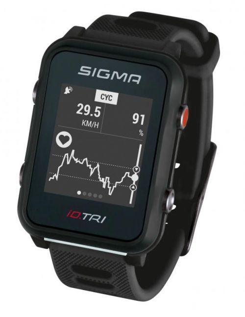 SIGMA Hodinky sportovní iD.TRI Set, černé