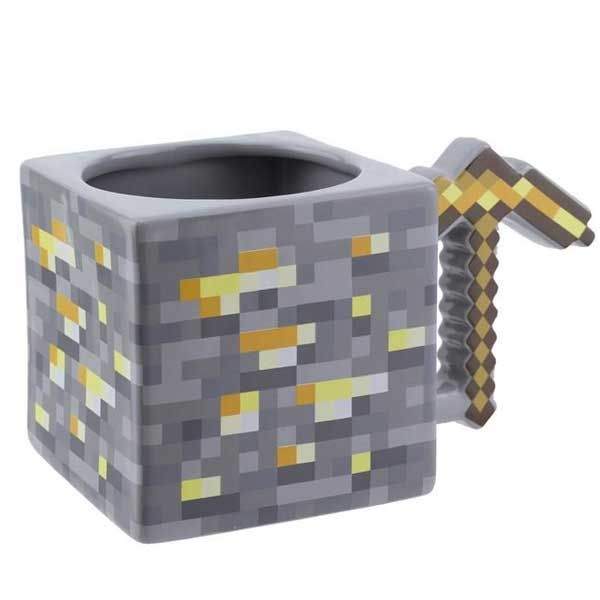 Hrnek Minecraft Pickkaxe zlatý