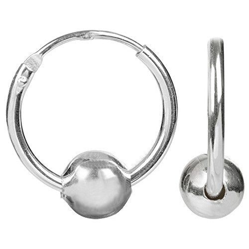 Brilio Silver Stříbrné náušnice kroužky 431 001 02118 04 - 1,14 g