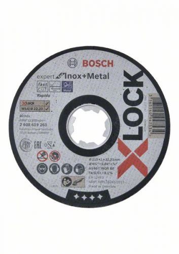 BOSCH Ploché řezné kotouče Expert for Inox+Metal systému PROFESSIONAL 2608619263