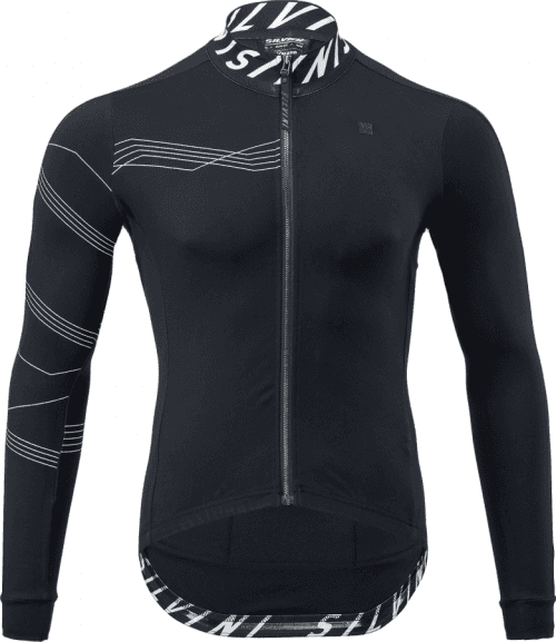 Pánský cyklo. zateplený dres Silvini Varano MD1603 black/white Velikost: S