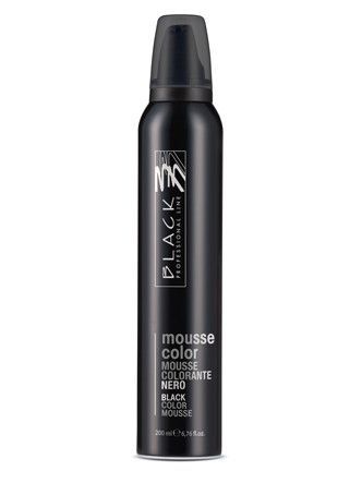 Barevné pěnové tužidlo Black Mousse Color - 200 ml, černá (03200) + DÁREK ZDARMA