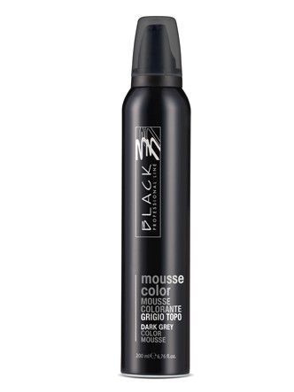 Barevné pěnové tužidlo Black Mousse Color - 200 ml, tmavě šedá (03201) + DÁREK ZDARMA