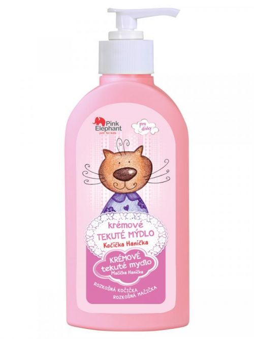 Krémové tekuté mýdlo Pink Elephant Kočička Hanička - 250 ml