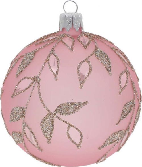Sada 3 světle růžových vánočních ozdob Ego Dekor Ornaments