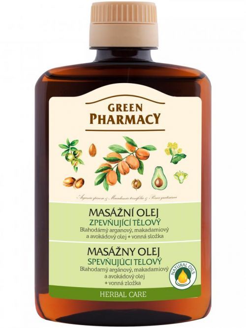 Zpevňující tělový olej Green Pharmacy - 200 ml