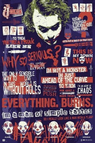 GRUPO ERIK Plakát, Obraz - Joker - Quotes, (61 x 91.5 cm)