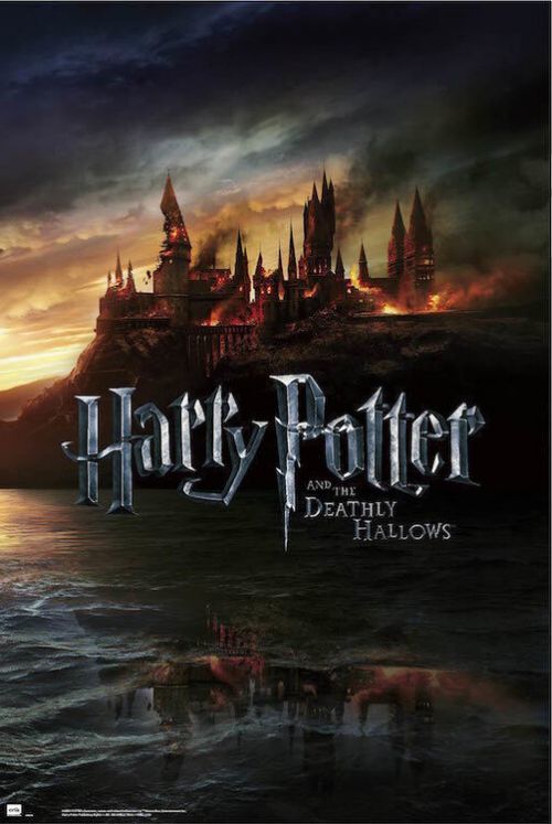 GRUPO ERIK Plakát, Obraz - Harry Potter - Burning Hogwarts, (61 x 91.5 cm)