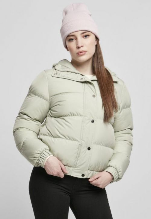 Ladies Hooded Puffer Jacket - softsalvia M
