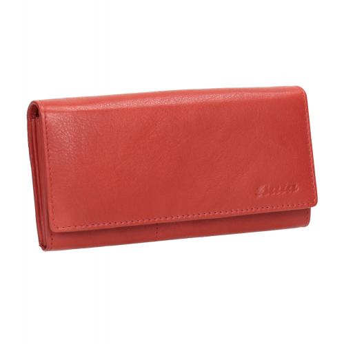 Dámská červená peněženka z kůže