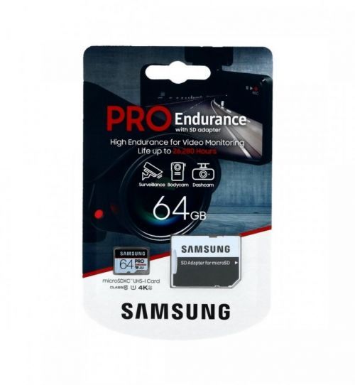 Paměťová karta Samsung micro SDXC karta 64GB PRO Endurance 61890